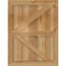 Ekena Millwork Framed Board-n-Batten Shutters w/Z-Bar, Rough Sawn Western Red Cedar, 21 1/2W x 28H, PR RBF06Z21X028RWR - alternate 4